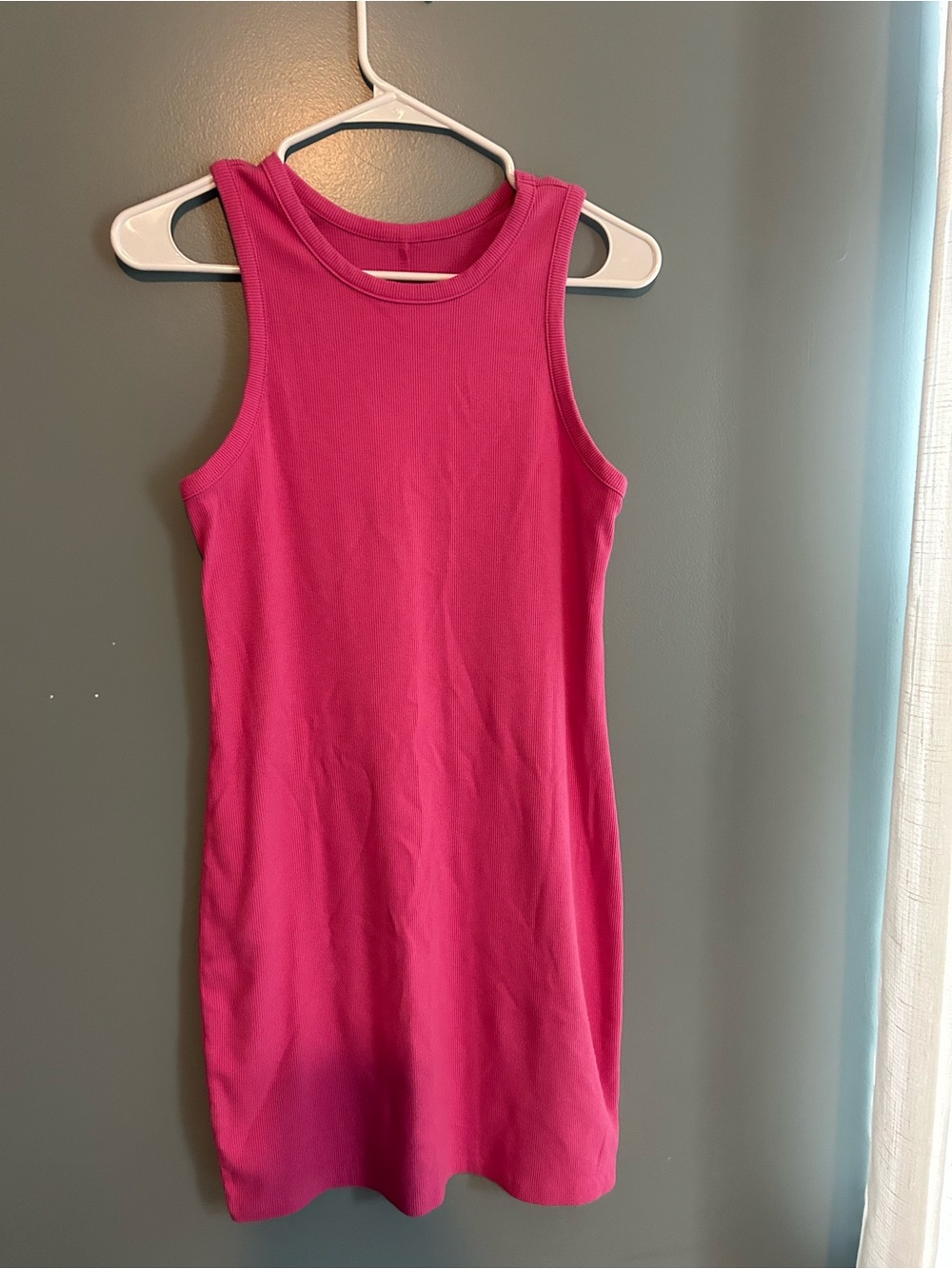 a new day Pink Ribbed Summer Dress